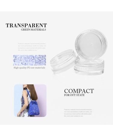 kuou 50 Pcs Empty Plastic Cosmetic Jars 5ml Sample Containers Pots Bottles with Clear Lids - Buy Online on SooperMarket.com