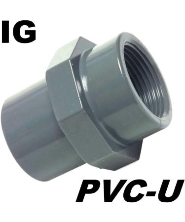 40mm PVC-U Threaded Sleeve Adapter - IG 1 1/4 Internal Thread for Pond Pumps - Ideal for Koi Ponds - Buy Online on SooperMarket.com