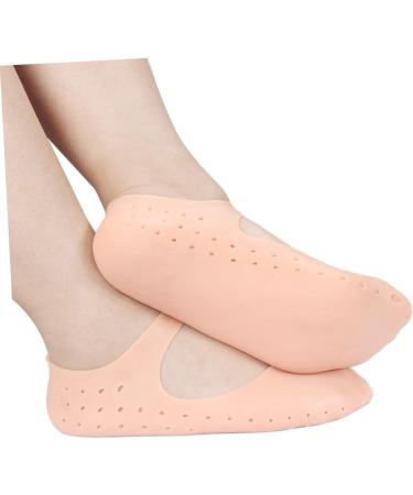 Amosfun 2 Pairs Gel Moisturizing Sleeves Heel Room Socks Height Increase Socks Silicone Moisturizing Socks Lotion Socks Plantar Inserts Lightweight Socks Foot Women's Beach Socks - Buy Online on SooperMarket.com