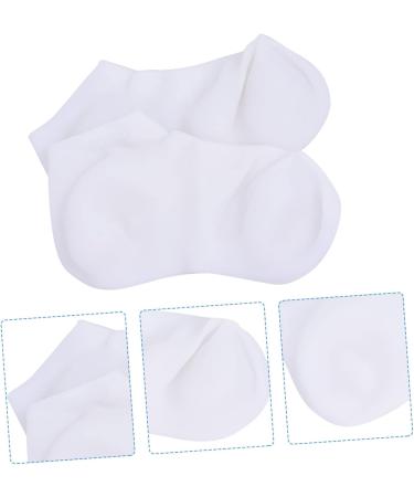 Healeved 3 Pairs Protective Socks Natural Material Socks Dry Cracked Gel Socks Moisturising Gel Socks Sock for Dry Cracked Socks for Women Feet Care Women's Moisture Heel Socks Sebs White - Buy Online on SooperMarket.com