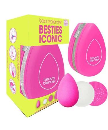 Beautyblender - Besties Iconic: Blending Sponge + cleanser + scrub matt for Precise Application and Perfect Blend
