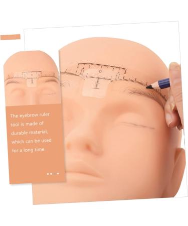 ORFOFE 50Pcs eyebrow tattoo ruler makeup tools make up kit measuring eyebrow shaper Simple set Miss - Buy Online on SooperMarket.com