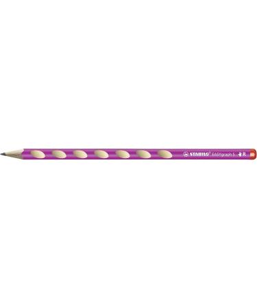 STABILO EASYgraph S Slim Triangular Pencil for Right-Handers - Pink - Pack of 2 (HB Hardness) | International Shipping Available - Buy Online on SooperMarket.com
