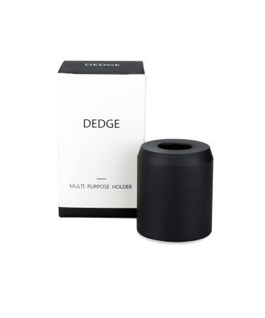 DEDGE Toothbrush Holder Safety Razor Alloy Stand for Bathroom Accessory (Matte Black)