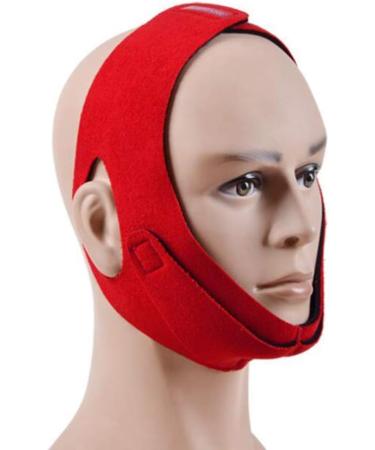 Healifty Anti Snoring Chin Strap - Adjustable Snore Reduction Device for Better Sleep and Stress Reduction (Red) - Buy Online on SooperMarket.com