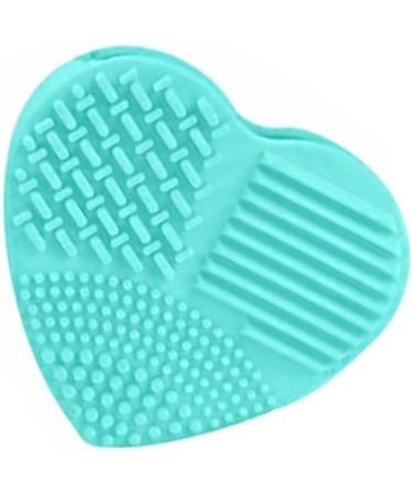 Makeup Brush Silicone Heart-Shaped Makeup Brush Cleaning Brush Heart-Shaped Egg Brush Cleaning Tool Beauty Brush(Green) - Buy Online on SooperMarket.com
