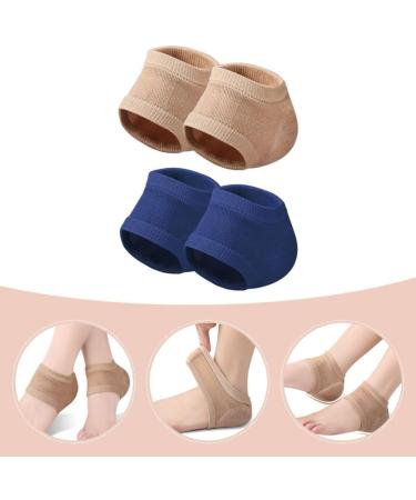minkissy 2 Pairs Moisturizing Heel Socks Open Toe Socks Cracked Gel Heel Protector Toeless Spa Socks Heel Repair Socks Footcare for Dry Hard Cracked Skin B - Buy Online on SooperMarket.com