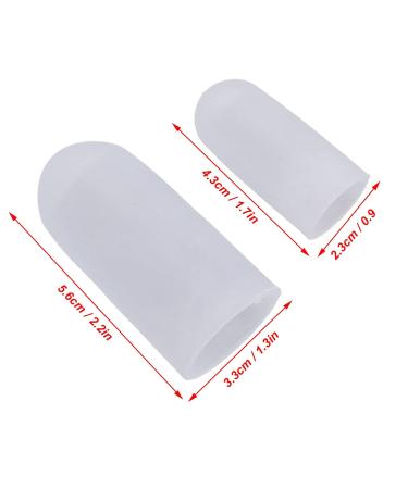Soft Silicone Toe Cushion Tube - 10 Pairs Toes Protector for Friction Prevention and Pain Relief - Buy Online on SooperMarket.com