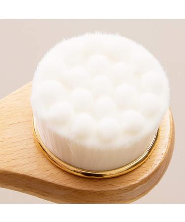 Pcivzxam Bamboo Wood Handle Cleansing Brush Tools Soft Fber Hair Manual Face Brush Cleaning Face Brushes - D - Buy Online on SooperMarket.com