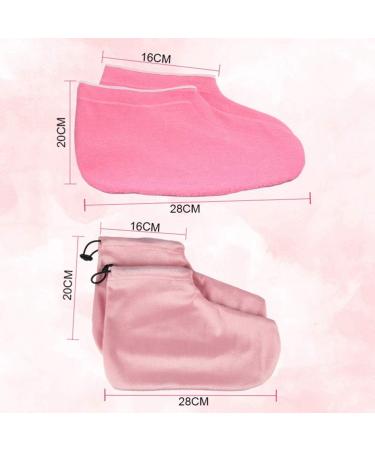 Uonlytech 2 Pairs Gloves Paraffin Hand Paraffin Wax Foot Cover Wax Bath Foot Cover Hot Wax for Hands Parrafin Wax for Hands Disposable Underpads Paraffin Accessories Hand Use Dip Wax Pink - Buy Online on SooperMarket.com