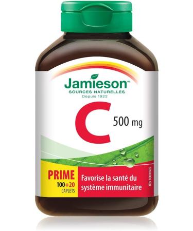Jamieson Vitamin C 500 mg 120 Count (Pack of 1) - Buy Online on SooperMarket.com