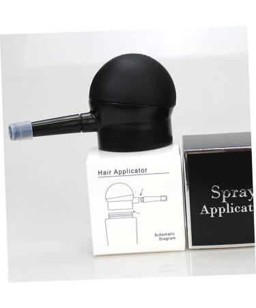 FOYTOKI 2 Pcs Silicone Nozzle Durable Sprayer Hair Colouring Powder Sprayer Spray Tool Plastic Abs Black - Buy Online on SooperMarket.com