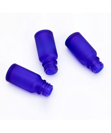 Zeoabsy 6 Pack 20ml Frosted Blue Glass Pipette Bottles Empty Essential Oil & Aromatherapy Drip Bottles with White Lock Pipette Ring  - Buy Online on SooperMarket.com