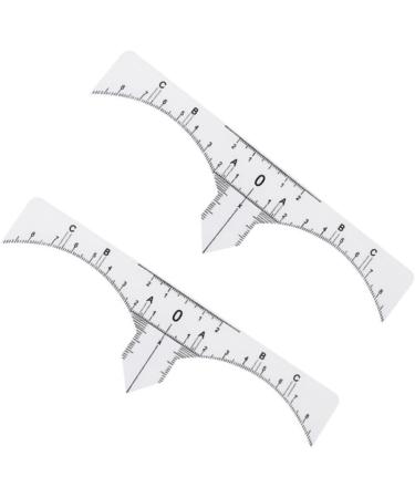 Gogogmee Scale Ruler 10pcs Set Makeup Ruler Eyebrow Stencil Eyebrow Guide Measure Tool Eyebrow Stickers Disposable Makeup Gadgets - Buy Online on SooperMarket.com