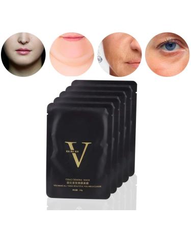 Pongnas Chin Line Shaping Mask - 5pcs | Moisturizing V-Face Slimming & Double Chin Reducing - Buy Online on SooperMarket.com