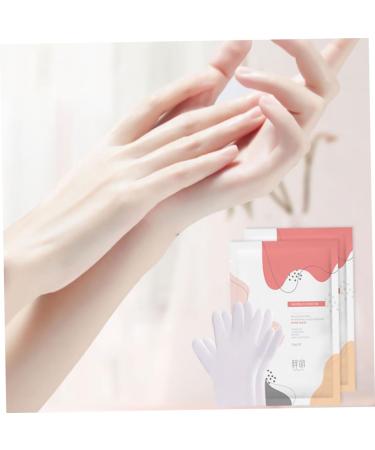 Healeved 2 Pairs Moisturizing Cover Exfoliating Treatment Dry Moisturizer Care Socks Moisturizing Gloves Remover Socks Cat Paw Spa Non-Woven Fabric White - Buy Online on SooperMarket.com
