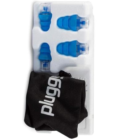 Pluggerz Uni-Fit Earplug Double Pack - Soft Silicone Noise Protection with Special Filter | Includes Cord & Fastening Clip for Comfortable Use - Buy Online on SooperMarket.com