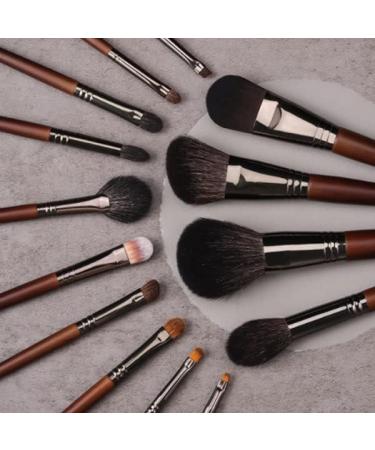 DFHBFG Makeup Brush Set - 14 Wooden Handle Beauty Tools | Complete Makeup Brush Collection - Buy Online on SooperMarket.com