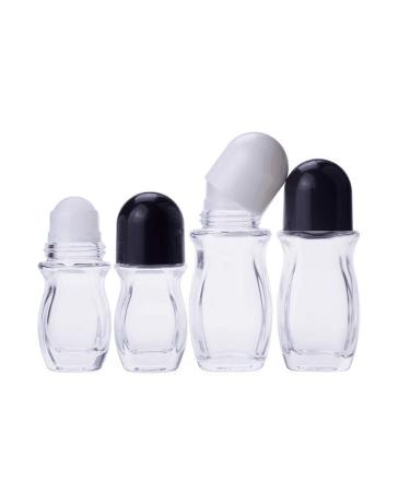 2 Pack 30ml Refillable Clar-on Roll-on Deodorant Bottles | Essential Oil Glass Holder for Aromatherapy & Perfume - Buy Online on SooperMarket.com