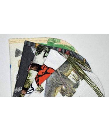 8x8 Inch Dinosaur Printed Flannel Little Wipes - Soft 1 Ply Fabric - Buy Online on SooperMarket.com