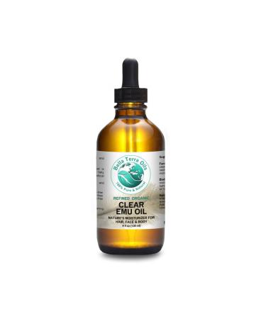 Bella Terra Oils Ultra Clear Emu Oil 4 oz 100% Pure Fully Refined Filtered Organic 4 Fl Oz (Pack of 1)