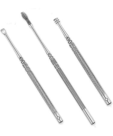 6Pcs Ear Curette Clean Spoon Wax Remover & Earpick Beauty Tools - Silver One Size - Buy Online on SooperMarket.com