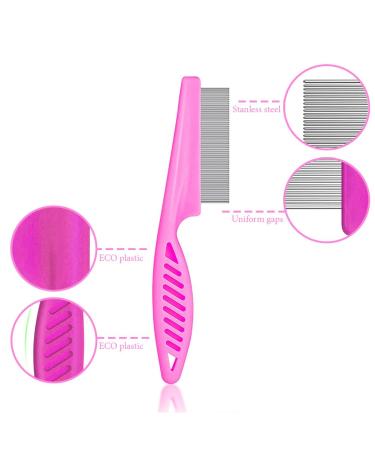 SKYPIA 5 Pcs Pet Grooming Kit for Dogs and Cats - Gentle Comb for Tangle Removal, Tear Stain Remover, Flea & Tick Removal - Dog Grooming Supplies - Buy Online on SooperMarket.com
