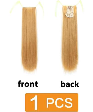 PrinFantasy Blonde Curly Clip In Ponytail Hair Extension 22 inch - Light Brown Fake Ponytail Extension - Buy Online on SooperMarket.com