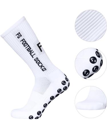 Taruor Unisex Football Socks for Kids & Men | 3 Pairs Anti-Slip Compression Stockings for Outdoor Sports & Running (Size 39-46) - Buy Online on SooperMarket.com