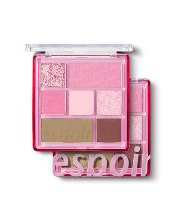 Espoir Real Eye Palette #6 Plum Soda | Everyday Multi-Use Long-Lasting and Blendable 7 Colors Eyeshadow Palette for Eyeshadow Base and Cheeks Makeup | Warm Cool Neutrals | Korean Makeup #6 Plum Soda 0.25 Ounce (Pack of 1)