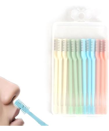 VANANA Nasal Hair Cutter - Manual 360 Nose Hair Trimmer for Men & Women | Double-Sided Head & Storage Box | 12-Piece Multicolor Set - Buy Online on SooperMarket.com