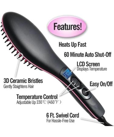 Electric Heating Comb Hair Straightening Brush Adjustable Temperature Hair Straightener Women's Hair Hot Comb (Color : 1pcs no Box Size : UK) UK 1pcs No Box - Buy Online on SooperMarket.com