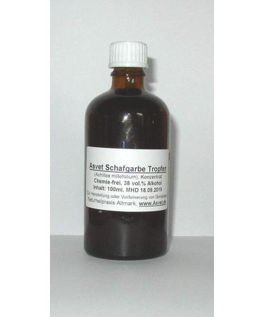 100ml yarrow tincture drops Achillea millefolium extract without chemicals handmade 100% vegan and natural!