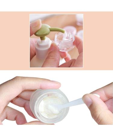 30 Pieces 5g Black Cosmetic Containers with Mini Spatula - Clear Sample Jars for Lotion Lip Balm & Cream | Perfect for Nail Accessories - Buy Online on SooperMarket.com