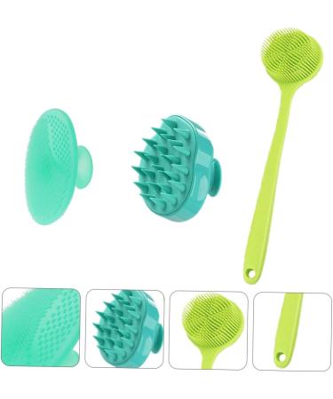 BELLIFFY 3 Piece Scalp Care Brush and Body Exfoliating Set: Back Scrubber, Shampoo Facial Scrubber, Hair and Body Massager - Buy Online on SooperMarket.com