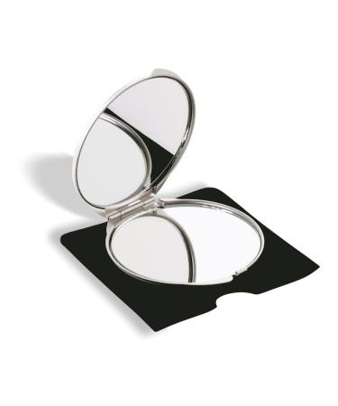 eBuyGB Ladies Handbag Make Up Cosmetic Compact Pocket Metal Mirror Matt