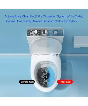 KIISSIISO Automatic Toilet Bowl Cleaner Tablets - 28 Pack Ultra Clean Toilet Tablets (Blue and White) - Buy Online on SooperMarket.com