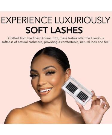 KIARA SKY LASH Cashmere Volume Lash Extensions | Premium Soft Semi-Matte Finish | Professional Eyelash Extensions | Black D-0.05 15mm - Buy Online on SooperMarket.com