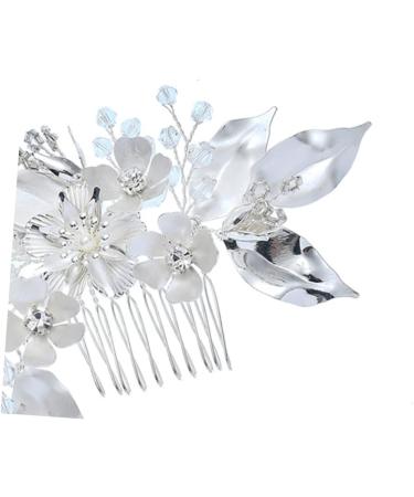Didiseaon Clip Combs Teasing Comb Crystals Decor Straight Teeth Comb Leaf Comb Bridal Clip French Clips Wedding Headdress Rhinestones Bride - Buy Online on SooperMarket.com