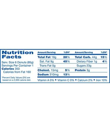 Hostess Donettes Mini Powdered Donuts - 3oz Pack of 10 | Sweet Snack Treat - Buy Online on SooperMarket.com