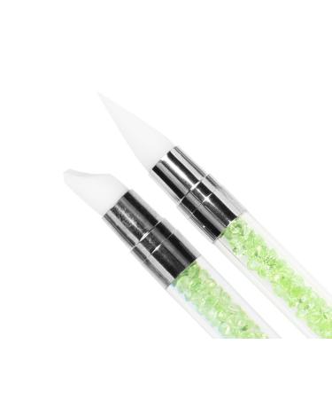 Emmi Nail Silicone Brush Set 5 Pcs for Gel Nails 3D & UV Art | Disinfected & Perfect for Color Gels - Buy Online on SooperMarket.com