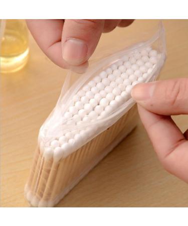 1000PCS Double Ended Cotton Swabs | Wooden Cotton Buds for Makeup Travel Ear Cleaning & Pets - Buy Online on SooperMarket.com