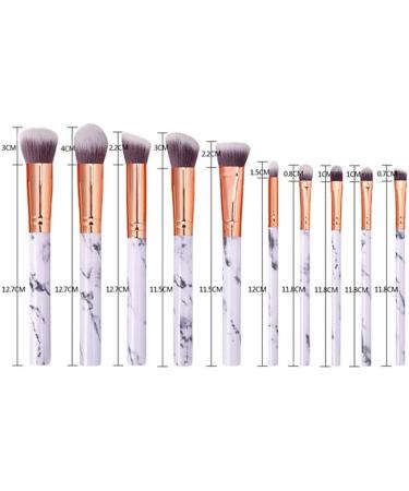 DFHBFG Marble Makeup Brush Set - Complete Beauty Tools for Flawless Application | International Shipping Available - Buy Online on SooperMarket.com