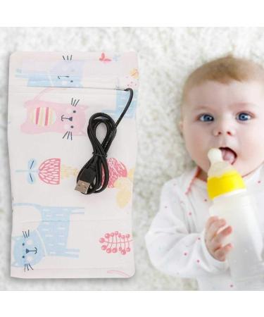 USB Baby Bottle Warmer - Portable Milk Heater & Insulation Cover - Cat Pattern - Buy Online on SooperMarket.com