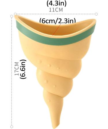 Female Urination Device - 1/2 Female Urinal Reusable Women Pee Funnel Portable Conch Ladies Standing Urinal Soft Conch Type Women Standing up to Pee Funnel Camping Hygiene Sanitation Products yellow - Buy Online on SooperMarket.com