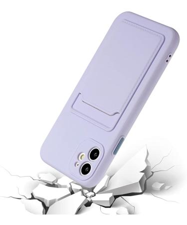 Tivenfezk Nadoli Silicone Case for Xiaomi Redmi A1 - Ultra Thin Shockproof & Scratch-Resistant Wallet TPU Cover with Credit Card Holder - Purple - Buy Online on SooperMarket.com