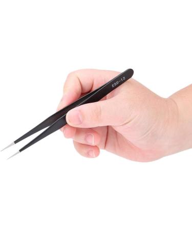 Stainless Steel Eyelashes Grafting Tweezers Makeup Tweezers Tool for Eyelashes Extension Nail Art Decoration for Professional Salon or Home Use(3#) - Buy Online on SooperMarket.com