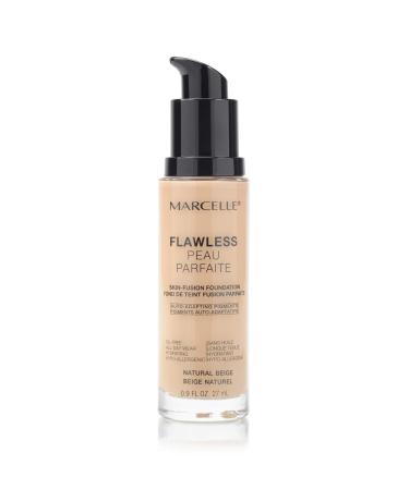 Marcelle Flawless Foundation  Natural Beige  Hypoallergenic and Fragrance-Free  0.91 fl oz