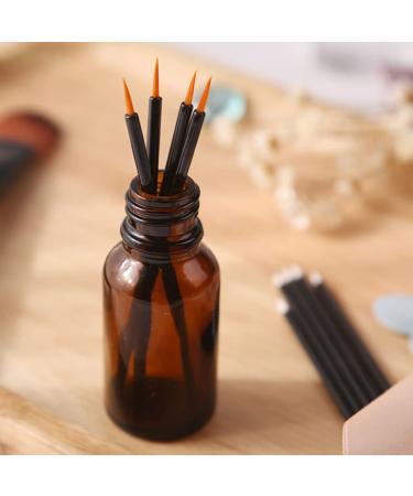 100pcs Disposable Eyeliner Brush Set | Makeup Applicator for Women | Practical & Durable Eye Tools | Artificial Fiber Makeup Brushes in Black - Buy Online on SooperMarket.com