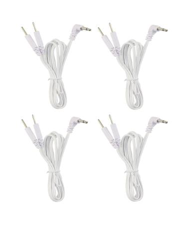 TENS Wire Cable Connector DC 3.5mm Pin 2mm Connector for TENS Unit Massager Device 4 Pieces